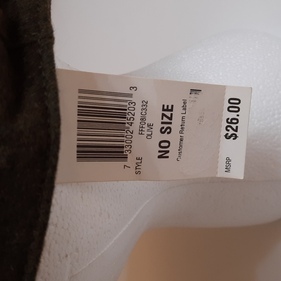 NWT CHARTER CLUB OLIVE flat snap cap No size - Picture 4 of 14